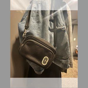 Coach Jamie Camera Bag - Black Pebbled Leather